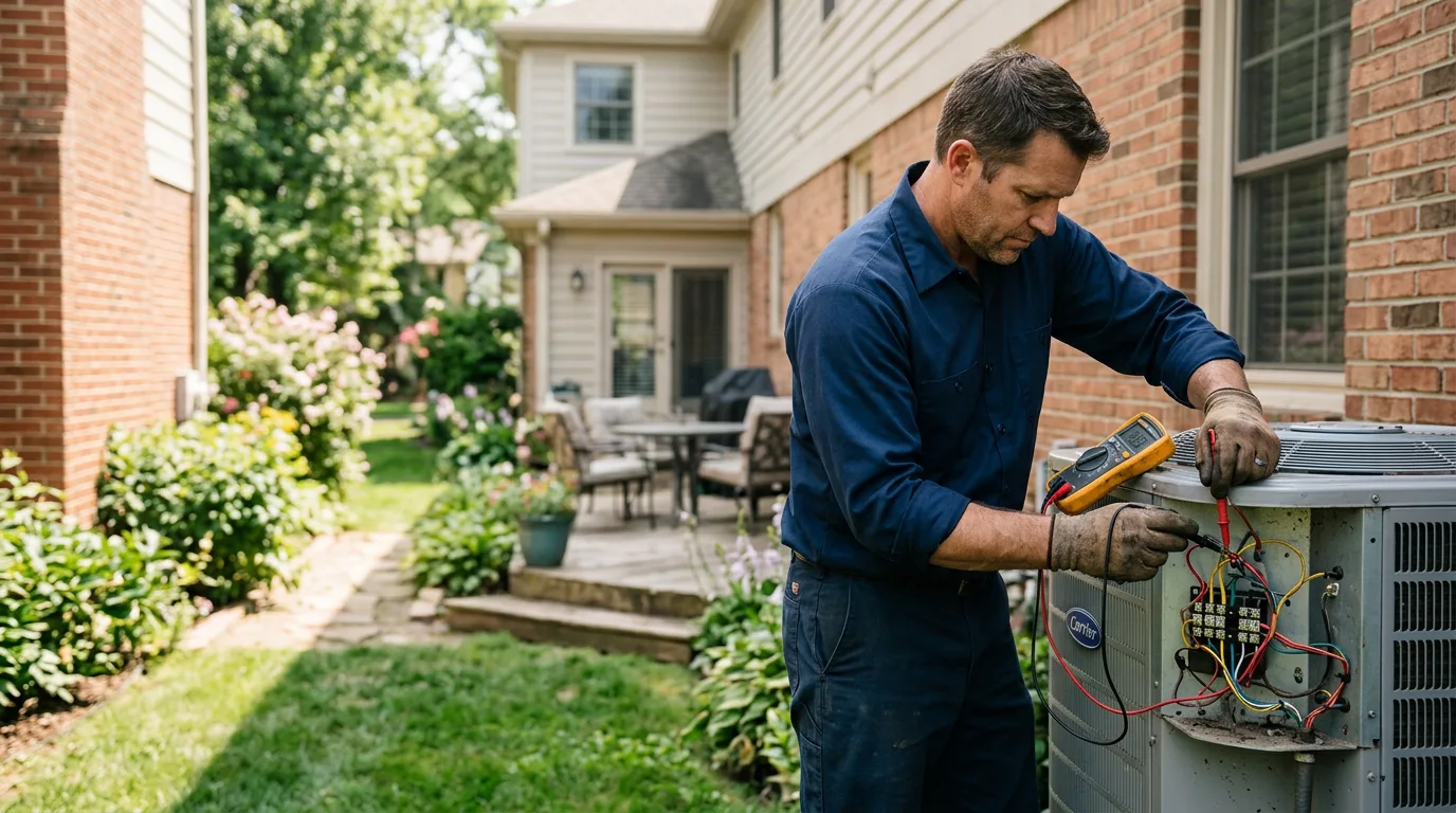 HVAC technician working near Amberson, PA